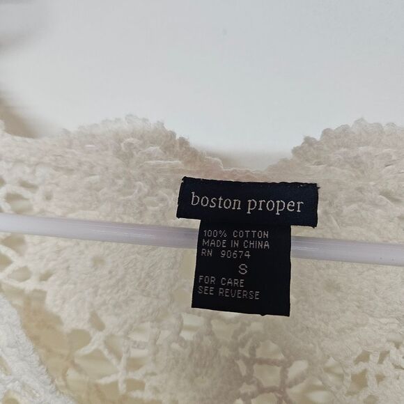 Boston Proper 100% cotton Knit Sweater Size Small - Picture 3 of 4